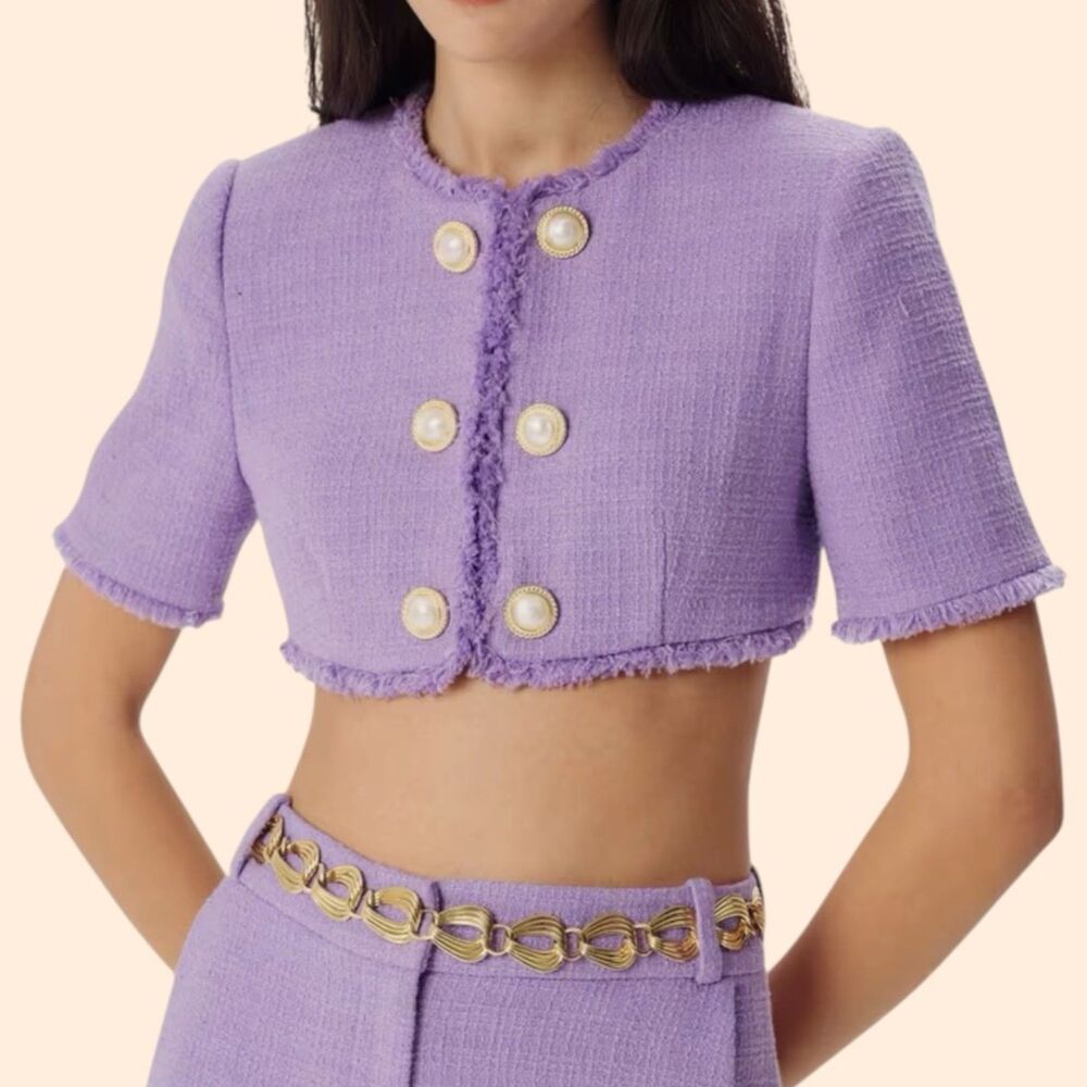 Ronny Kobo Mindy Crop Blazer